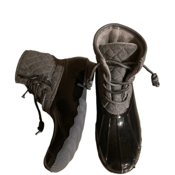 SEVEN7 Wool Goose Flat Heel Quilted Waterproof Duck Snow Winter Boots Size 8-8.5 - Picture 3 of 11